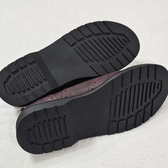 Mudd Womens Burgandy Oxfords Size 9 - Picture 4 of 8